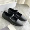 Casual schoenen Franse stijl eleganr retro mary jane dames zachte schapenvacht vierkant teen ondiepe mond ballet shoessweet comfortabele flats