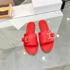 مع نساء مربعات Marcie Leather Slippers الذهبية ذات اللون الذهبي عجل العجل Slide Slide Slip-on Mule مريح ليدي سيدة المشي الحجم 35-43