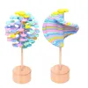 Decompression Toy Wooden Spiral Lollipop Toys Rotating Helicone Spin Magic Wand Stress Relief For Adults Kids Antistress Decompression Home Decor d240424