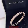 High End Designer Vancefe CNC Kaleidoscope Armband med färglös klöverserie Lucky Ring 18K Rose Gold Jewelry High Version