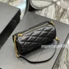 Sade Mini Tube Torba w pikowanej jagnięcą luksusowe designerskie torebki torebki crossbody torba cylindryczna torebka torebka damskie wieczorne projektant Composite Lady ramię