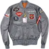 Herrjackor Nya Al Martin Autumn Spring Bomber Pilot Jackets Mens Military Jackets Army Jackets Casual Baseball Jackets Mens School Team Jacketsl2404