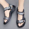 Outdoor Watable Sandals Mann Arch Support Yogamatte Innensohle Gladiator Open Toe Summer Beach Slipper Antiskid Langable Flat Men Schuh 240506