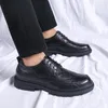 Casual Shoes For Men 2024 Male Oxford Retro Luxury Leather Fashion Breathable Sneakers Handmade Platform