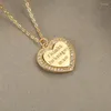 Pendants "Thanks For Being My Mon" Necklace 925 Sterling Silver Mom Heart Jewelry Mothers' Day Gift C-A335a