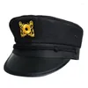 Berets Adult Yacht Captain Hats Мужчины женский флот морской костюм косплея