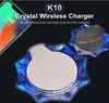 K10 Qi Crystal Wireless Charging Pad 5W portable pour Samsung S10 9 8 7Edge iPhone XS Max XR X 8 Plus Chargeur rapide sans fil de téléphone8818439