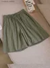 Shorts da donna Cotton Cotton Summer Casual Solid Shorts Shorts High Welf Aiust H240424