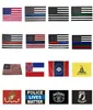 New Home America estrela e listras bandeiras da polícia 2ª Emenda Vintage American Flag Polyester USA Banners Confederados ZZA71038371934