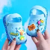 Sandals Kids Summer Cartoon Cave Hole Sandals 2023 Garden Beach Slippers Sandals Non-Slip Soft Soled Quick Drying Shoes 240423