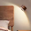 Wall Lamp Light Bedroom Bedside Rechargeable Atmospheres Sleeping Dimmable Lighting Household Touch Control Decoration