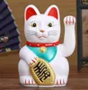 Chinese feng shui wenkt katten rijkdom wit waaiende fortune geluk 6quoth gouden zilveren cadeau voor geluk kitty decor 2108045528147