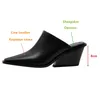 Dress Shoes MILI-MIYA Arrival Super High Wedges Heels Women Cow Leather Solid Color Pumps Pointed Toe Slip On Plus Size 35-53 Handmade