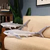 Cushions 60140cm Kawaii Great White Shark Stuffed Animal Toys Shark Pillow Plush Toys High Quality Anime Gift Doll for Kid Children Toys