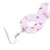 Förvaringsflaskor 4 par rosa bandörhängen Teardrop Women Girl Breast Decors