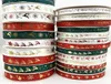 5 ans 10 mm 15 mm 25 mm décorations de Noël ruban Ribbons en polyester de Noël imprimé pour la fête de conception à la main de la décoration de Noël G3224749