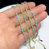 Bracelets de charme Trendy delicado delicado cor de arco -íris mini coração de amor