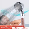 Purificateurs Pays de douche 3 modes douche réglable à haute pression d'eau de sauvegarde buse filtre anion spa maison de douche accessoires de salle de bain