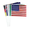 32pcs Hand Tend National Flag Stick International World Country Flags Banners for Bar Party Decor Flag 32 Pays 240416