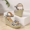 Sandaler Summer Platform Fashion Women Wedges Sandal Shoes Casual Woman Peep Toe kausal komfort plus storlek 41 42