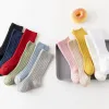 Warmers New Baby Socks Solid Kids Infant Girls Boys Knee High Sock Toddler Girl Solid Cotton Stripe Long Sock For 05Years Children