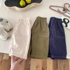 Trousers Spring Baby Pants Korean Style Children Solid Color Casual Boys And Girls Loose Straight