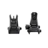 Tactical Pro Gen3 Front- och baksikt Set Back Up Foldbar Flip Sight Compact Mini Optics Rifle Hunting Picatinny Weaver Rail Full Metal Construction