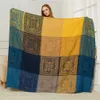 Ny Medelhav Nepalese sjal filt soffa handduk täcker säng bukfönster matta chenille jacquard