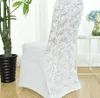 Copertura della sedia spandex per matrimoni Rosa ricamo di lycra decorazione el banchetto per la festa di compleanno di un modello di lusso 240423