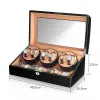 Kits Luxury Mechanical Watches Winder Automatic Watch Box Mabuchi Motor LCD Pekskärm Remote Control Box Titta på anpassningsbar logotyp