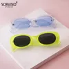 Lunettes de soleil Sorvino Small Rectangle Femmes OVAL Vintage Brand Design Tortoise Shell Square Sun Glasses Shades Femme Eyewear UV400