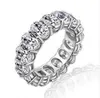 Rings Vecalon 8 Styles Luster Promise Band Ring 925 Sterling Sier Diamond Engagement for Women Men Men Sieraden Drop levering DHSD0