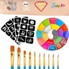 Body Paint 20 Color Face Body Paint Palet Palet Cosmetic Paint Palet Face Paint Pigment voor Halloween Make -up Kerstmiskleed D240424