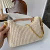 Designer Bucket Bag Women Casual Woven Bag broderad axelväska Re Nylon Handväska Luxury Tote Bag Högkvalitativ Crossbody Bag Straw Bag Underarm Bag Chain Pures