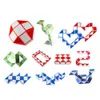 Decompression Toy Plastic 24 Wedges Magic Ruler Magic Snake Kids Twist Folding Educational Toys d240424