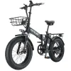 Cykel 2024 Hot 250W Motor Ebikes 18Ah Litium Batteri Electric Bicycle 20 Inch Fat Tire Folding Electric Bike