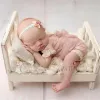 Accessories Posing Wood Bed For Newborn Photography Props Photo Flokati Shoot Studio Accessories Baby Fotografia Photoshoot Wool Baskets