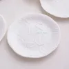 Teller nordischer Stil Knochenporzellan weiß geprägter Essschild Fünf -Stück -Set Gemüse Dessert Verpackung Home Geschenk