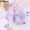 One-Pieces Prowow Baby Girl Birthday Clothes Frühlingsfeier Kuchen Bodysuit Kleid für Säuglinge Stickereien Baby Mädchen Strampler