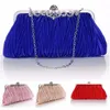 Fashion Lady Party Wedding Bolsa Bolsa Girl Bag macia para a noite Mulheres de cetim de cetim embreagem 240416