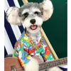 Appareils pour chiens petits vêtements pour animaux de compagnie Summer Beach Floral Shirt Bull Pitbull Chihuahua Cat Produits