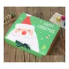 كبير هدية عيد الميلاد التفاف حواء مربع سانتا كلوز التصميم الخيالي Kraft Papercard الحزب الحزب لصالح النشاط Red Green Gifts صناديق DR DHH7L S ES