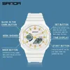 Montre-bracelets Sanda Outdoor Sports Montres Men MS LED Digital Montres Military Imperproofing Date Electronic Gary Girl Relogio Masculino 240423