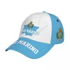 Ball Caps Unisex San Marino Bayrak Serin Marinese Yetişkin Beyzbol Kapağı Vatansever Şapka Futbol Hayranları Erkek Kadınlar