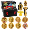 12pcs Beyblade Burst Gyro Toy Storage Tool Kit Limited Gold Version Transmitter Modification Parts 240422