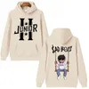 Hoodies femininos 2024 Júnior H Sad Boyz Hoodie Man Mulher Harajuku Hip Hop Tops Tops Sweatshirt Music Fãs do presente