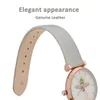 Wocci Elegant Watch Band Подличная кожа 8 мм 10 мм 12 мм 14 мм 18 мм 18 мм 20 мм 22 мм запасные ремни для женских женских браслетов 240409