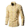 Koszulki męskie luksusowe koszulę Summer dla mężczyzn Mężczyzna z długim rękawem moda 2024 Odzież męska męska