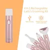 L5S7 Epilator 4 In 1 vrouwen scheerschoener Pijnloze Hairverwijdering Epilator Scheermachine Gezicht Baard Baard Neus Trimmer Body Elektrisch scheermes D240424