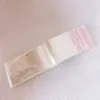 Bags 10x60cm/8x65cm Long Size Hair Wig Packaging Plastic Bag with Hanger Clear Self Adhesive Seal Hair Extension Plastic Bag